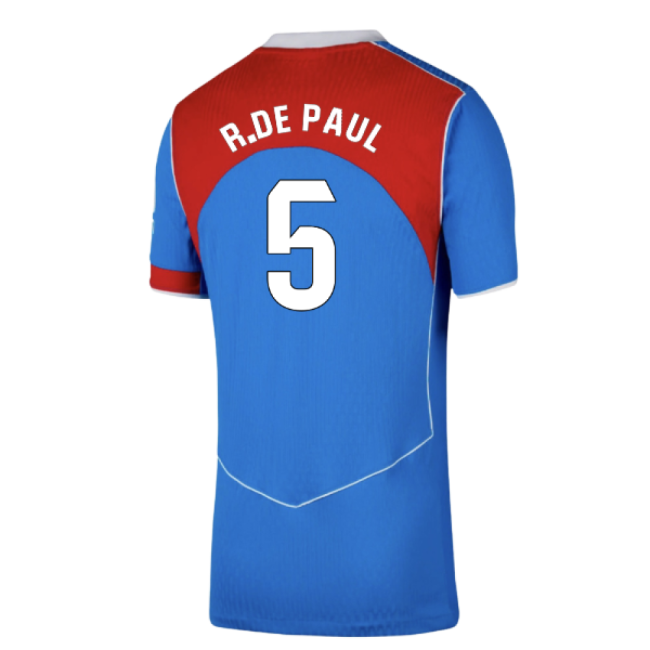 2025-2026 Atletico Madrid Authentic Third Shirt (R.De Paul 5)-Football Shirts Shop