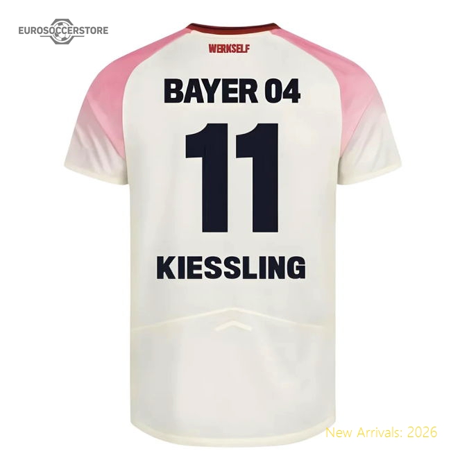 2025-2026 Bayer Leverkusen Away Shirt (Kids) (Kiessling 11)-Football Shirts Shop