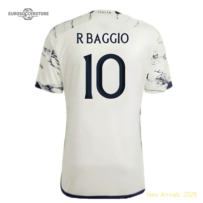 2023-2024 Italy Away Shirt (R BAGGIO 10)-Football Shirts Shop