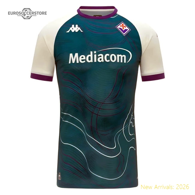 2025-2026 Fiorentina Pre Match Shirt (Turquoise)-Football Shirts Shop