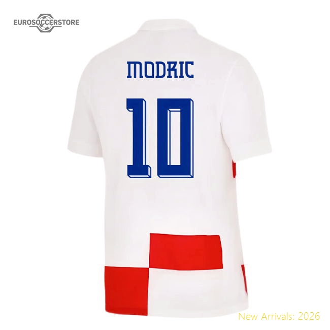 2024-2025 Croatia Home Shirt (Modric 10)-Football Shirts Shop