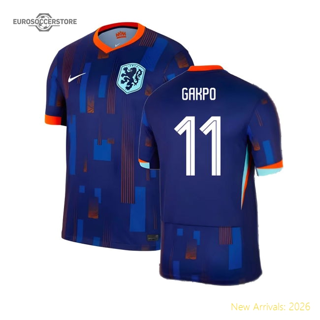 2024-2025 Netherlands Away Shirt (Gakpo 11)-Football Shirts Shop