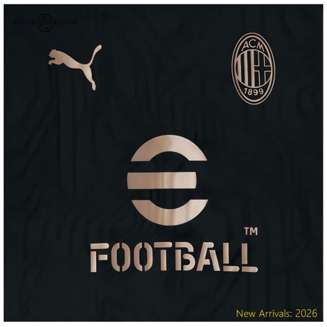 2024-2025 AC Milan Training Shirt (Black) - Kids (Pulisic 11)-Football Shirts Shop