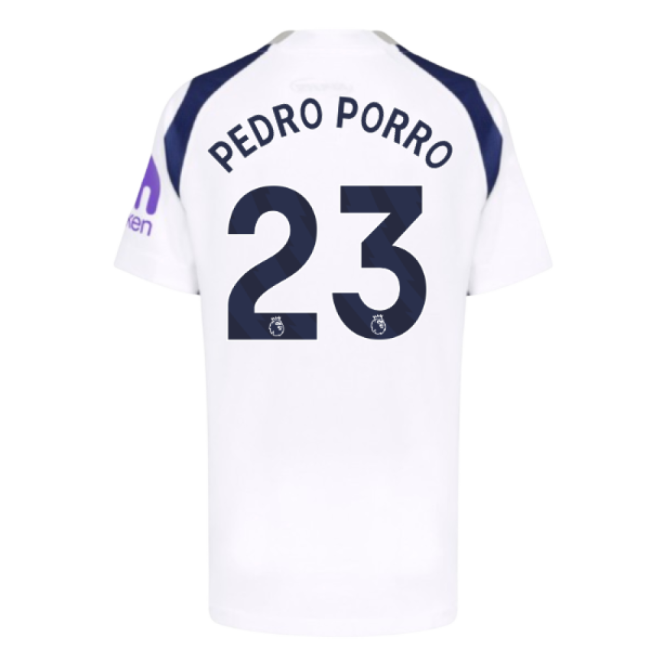 2025-2026 Tottenham Hotspur Home Shirt (Kids) (Pedro Porro 23)-Football Shirts Shop