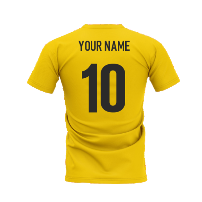 Kaka Legend T-Shirt (Yellow) (Your Name)-Football Shirts Shop