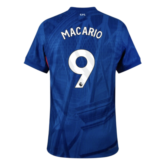 2025-2026 Chelsea Home Authentic Shirt (Macario 9)-Football Shirts Shop