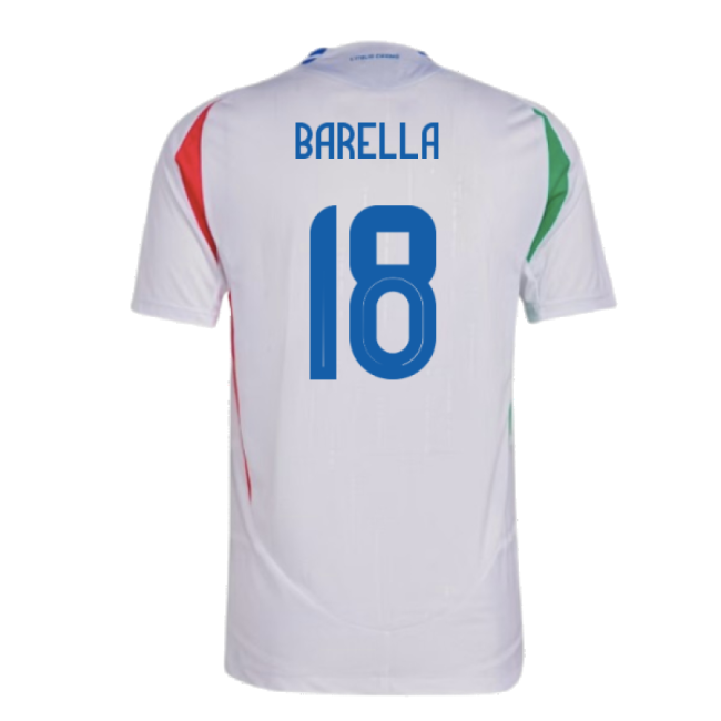 2024-2025 Italy Authentic Away Shirt (BARELLA 18)-Football Shirts Shop