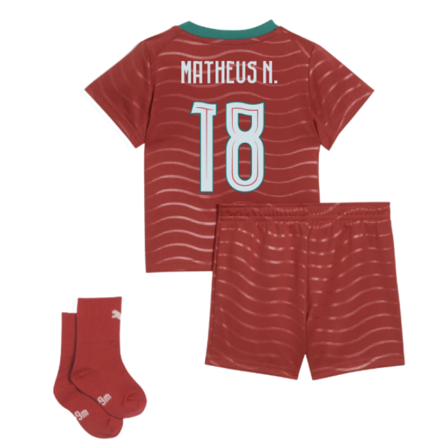 2026-2027 Portugal Home Baby Kit (Matheus N. 18)-Football Shirts Shop