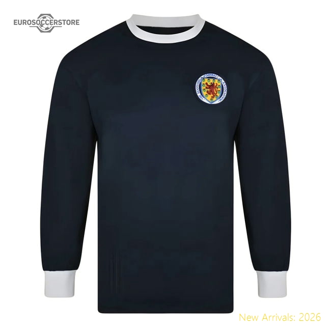 Score Draw Scotland 1967 Long Sleeve Retro Football Shirt-Football Shirts Shop