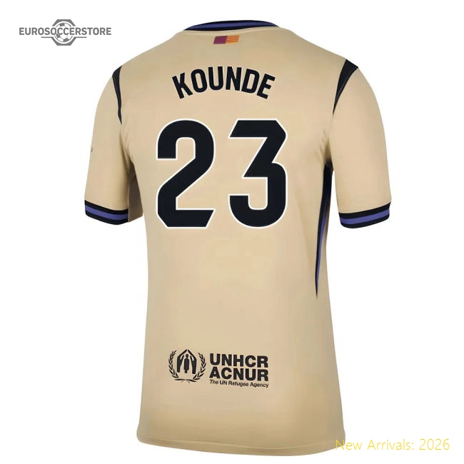 2025-2026 Barcelona Away Shirt (Kounde 23)-Football Shirts Shop
