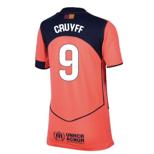 2025-2026 Barcelona Third Shirt (Kids) (Cruyff 9)-Football Shirts Shop
