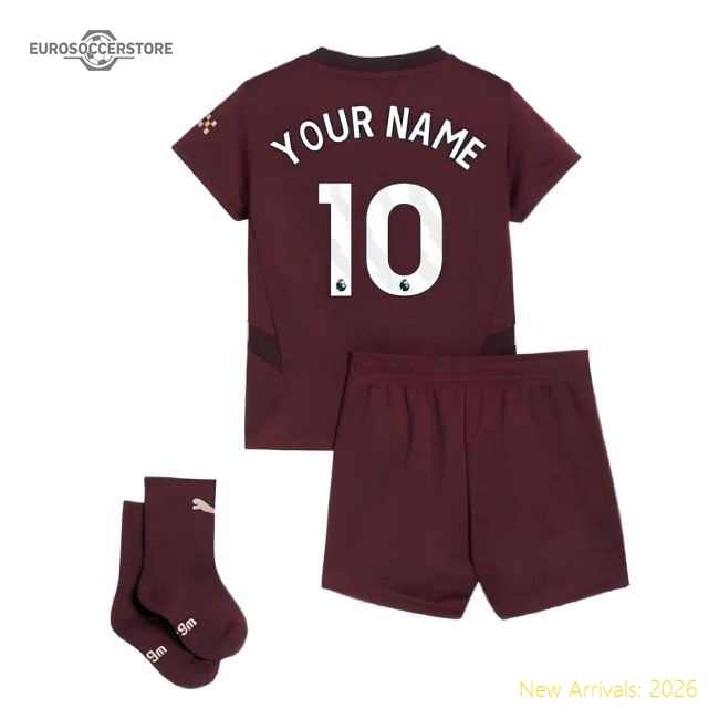2024-2025 Man City Third Baby Kit (Your Name)-Football Shirts Shop