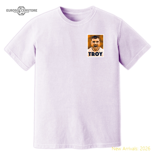 Troy Parrott Number 7 T-Shirt (White)-Football Shirts Shop