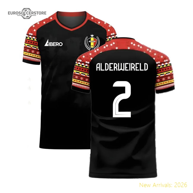 Belgium 2024-2025 Away Concept Football Kit (Libero) (7-8y) (BNWT) (Alderweireld 2)-Football Shirts Shop