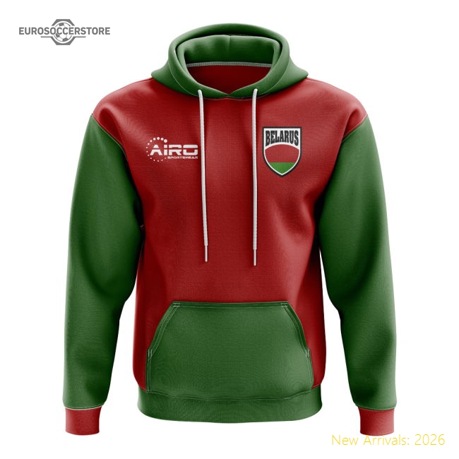 Belarus Concept Country Football Hoody (Red)-Football Shirts Shop