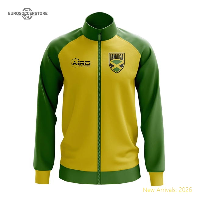 Jamaica Concept Football Track Jacket (Yellow)-Football Shirts Shop