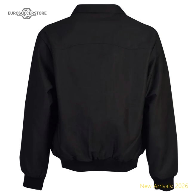 AC Milan Black Harrington Jacket-Football Shirts Shop