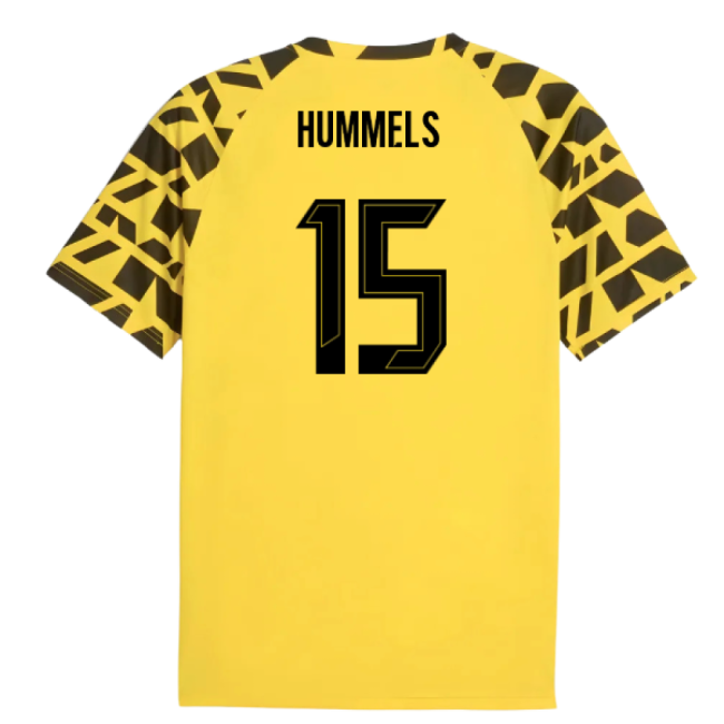 2025-2026 Borussia Dortmund Warm Up Jersey (Yellow) (Hummels 15)-Football Shirts Shop