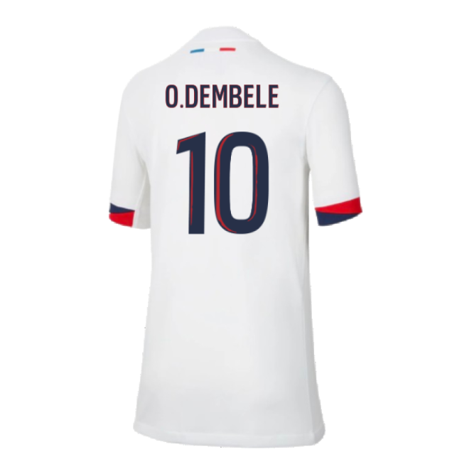 2024-2025 PSG Away Shirt (Kids) (O.Dembele 10)-Football Shirts Shop