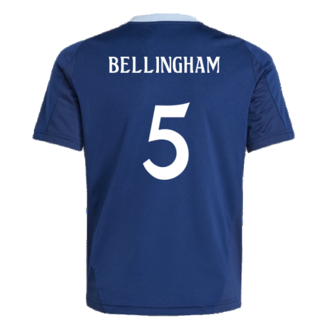 2024-2025 Real Madrid Training Jersey (Navy) - Kids (Bellingham 5)-Football Shirts Shop