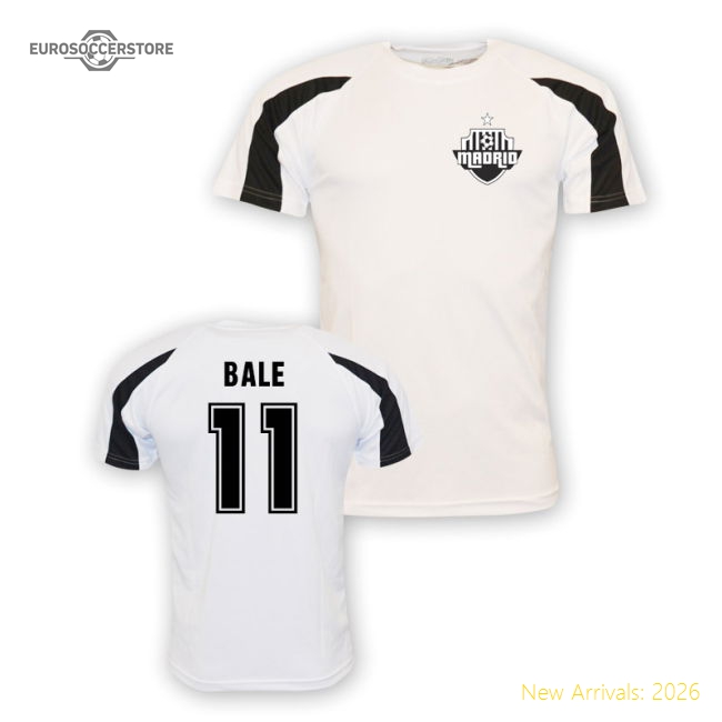 Gareth Bale Real Madrid Sports Training Jersey (white)-Football Shirts Shop