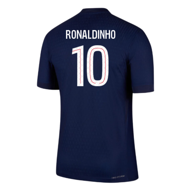 2025-2026 PSG Home Dri-Fit ADV Authentic Shirt (Ronaldinho 10)-Football Shirts Shop