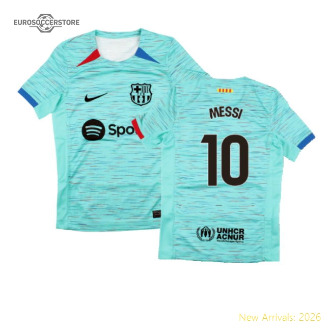 2023-2024 Barcelona Third Shirt (Kids) (Messi 10)-Football Shirts Shop