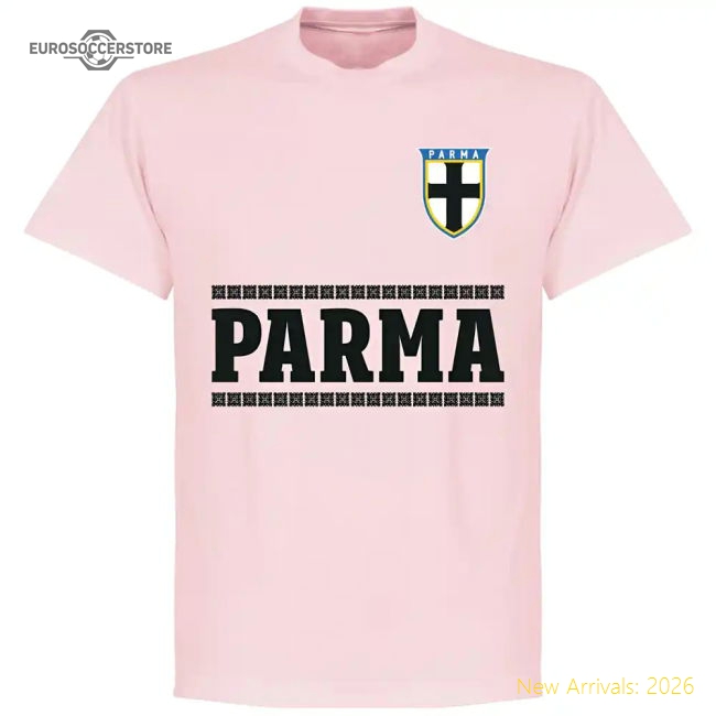 Parma Team T-Shirt - Pink-Football Shirts Shop