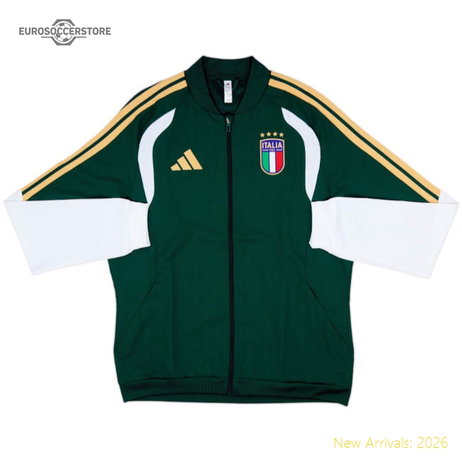 2026-2027 Italy Presentation Jacket (Green)-Football Shirts Shop