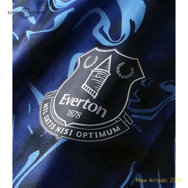2025-2026 Everton Pre Match Short Sleeve Tee (Blue)-Football Shirts Shop