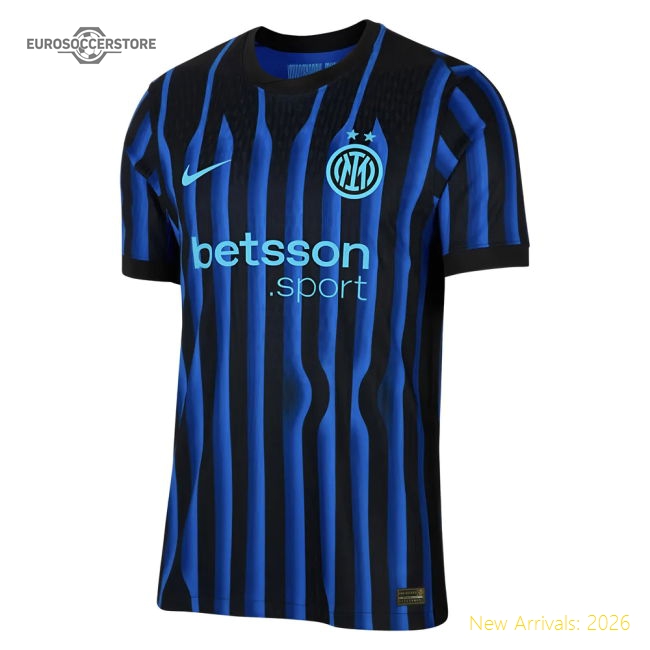 2025-2026 Inter Milan Home Authentic Dri-Fit ADV Shirt (Thuram 9)-Football Shirts Shop
