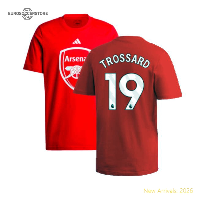 2024-2025 Arsenal DNA Graphic Tee (Red) (Trossard 19)-Football Shirts Shop