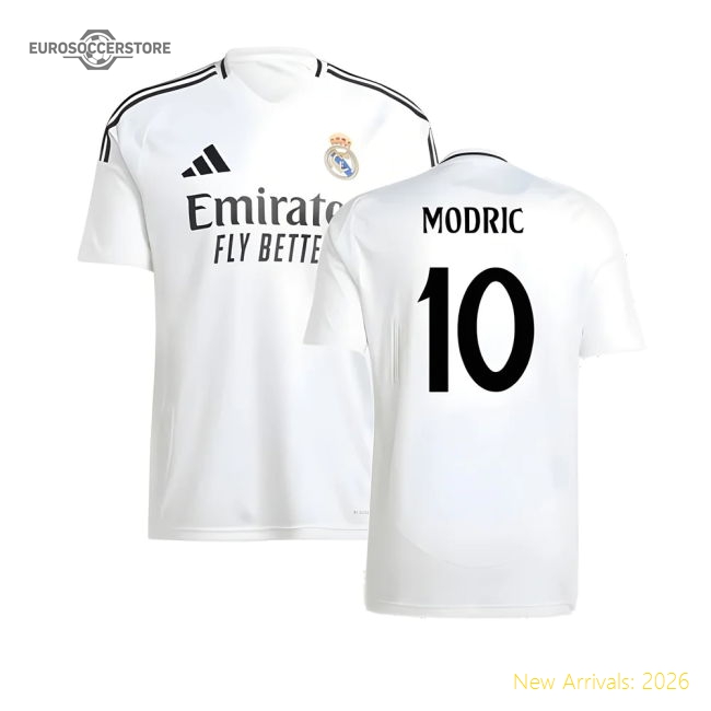2024-2025 Real Madrid Home Shirt (Modric 10)-Football Shirts Shop