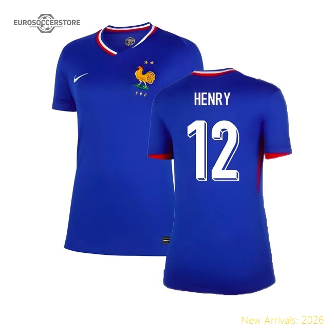 2024-2025 France Home Shirt (Womens) (Henry 12)-Football Shirts Shop