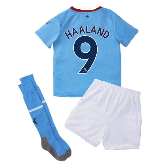 2022-2023 Man City Home Mini Kit (HAALAND 9)-Football Shirts Shop