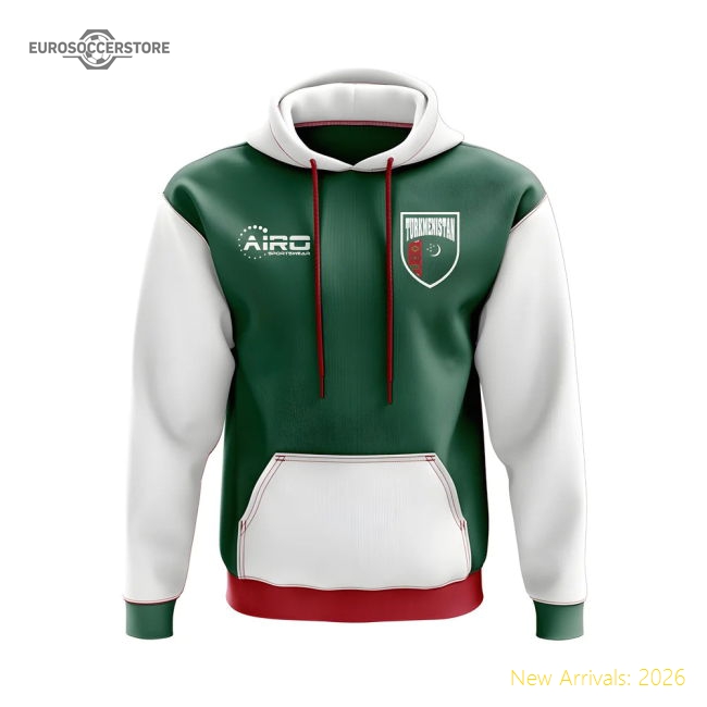 Turkmenistan Concept Country Football Hoody (Green)-Football Shirts Shop
