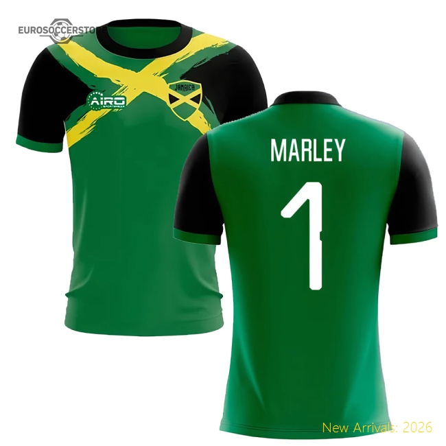 2025-2026 Jamaica Flag Concept Football Shirt (Marley 1)-Football Shirts Shop