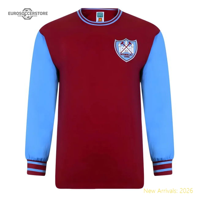 West Ham United 1964 FA Cup Final Retro Shirt-Football Shirts Shop