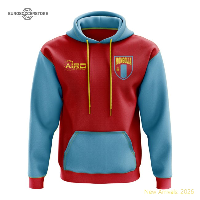 Mongolia Concept Country Football Hoody (Red)-Football Shirts Shop