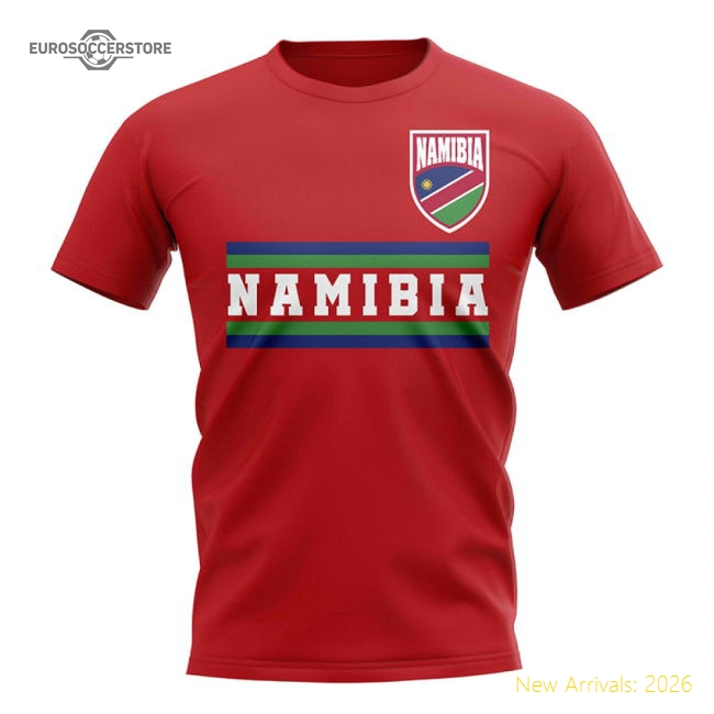 Namibia Core Football Country T-Shirt (Red)-Football Shirts Shop