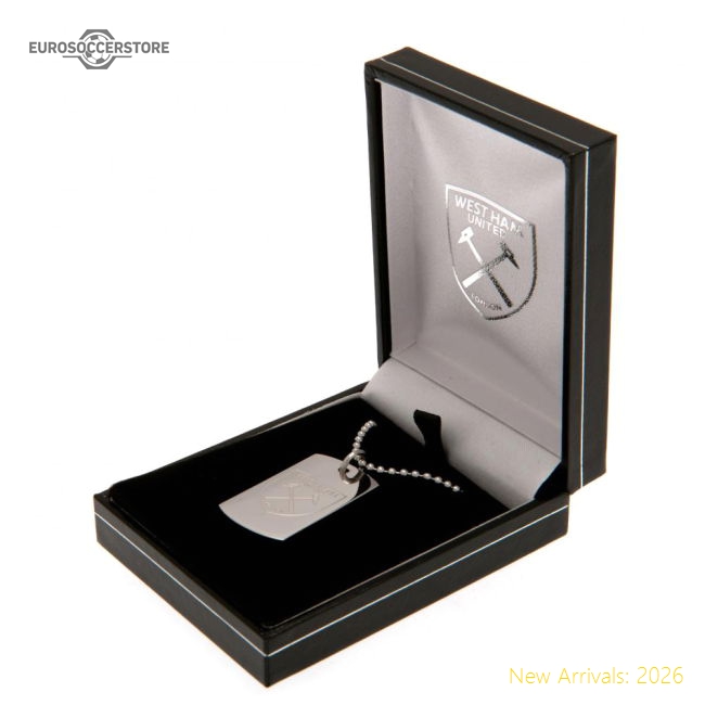 West Ham United FC Engraved Dog Tag & Chain-Football Shirts Shop