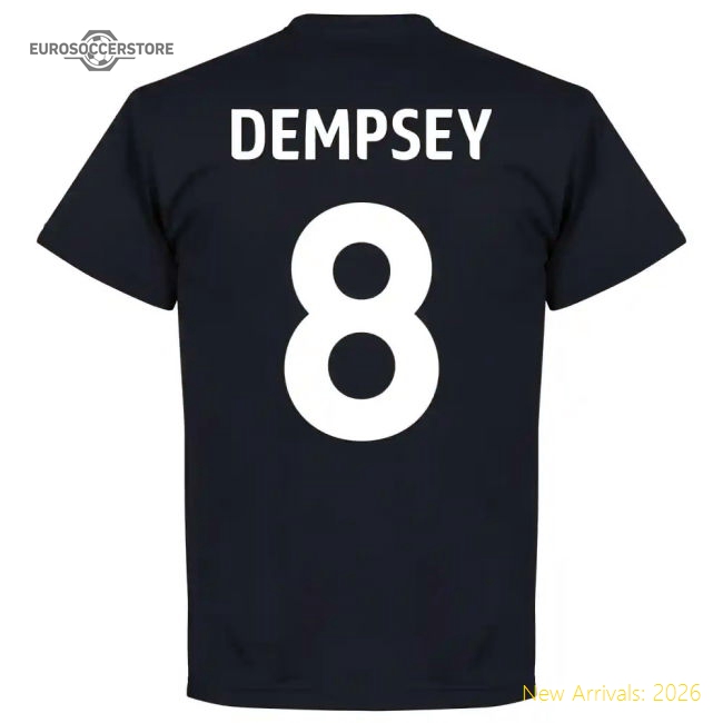 USA Clint Dempsey 8 Team T-Shirt - Navy-Football Shirts Shop