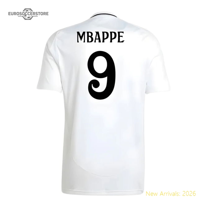2024-2025 Real Madrid Home Shirt (Mbappe 9)-Football Shirts Shop