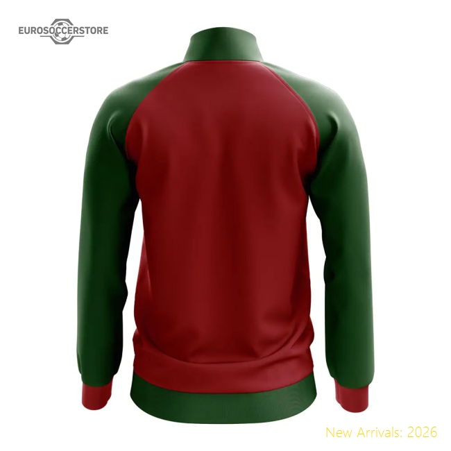 Morocco Concept Football Track Jacket (Red)-Football Shirts Shop