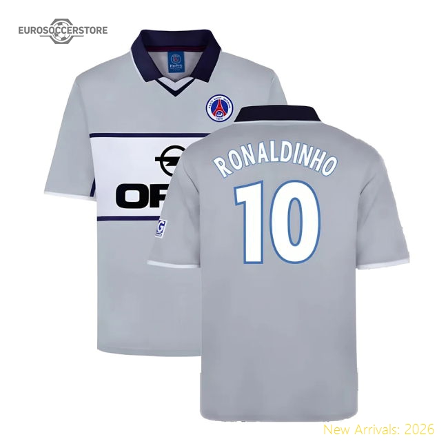 PSG 2000 Paris Saint Germain Away Shirt (RONALDINHO 10)-Football Shirts Shop