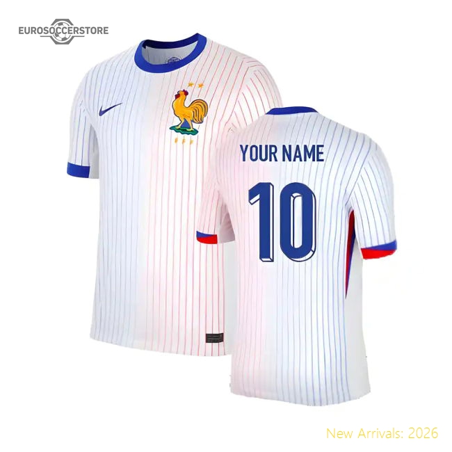 2024-2025 France Away Shirt (Your Name)-Football Shirts Shop