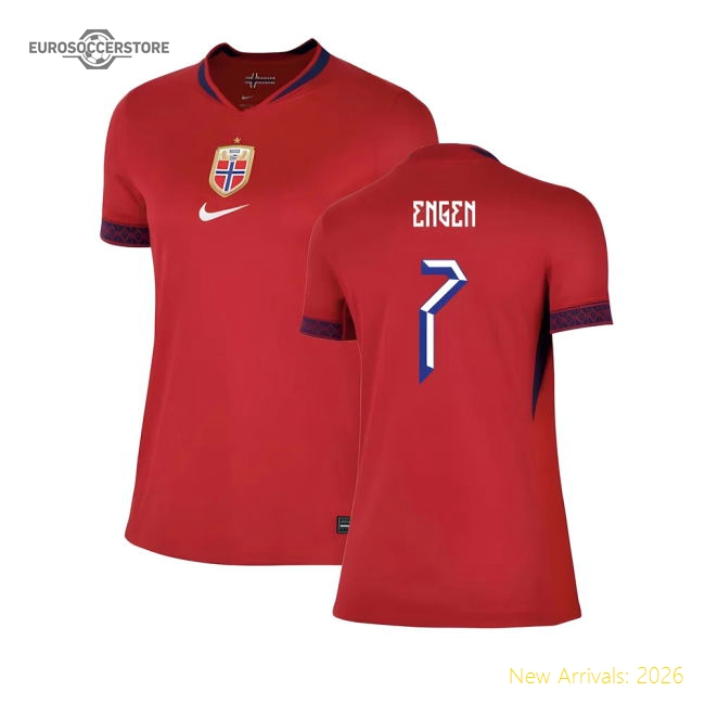 2025-2026 Norway Womens Team Home Shirt (Ladies) (Engen 7)-Football Shirts Shop