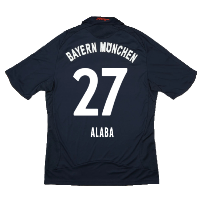 Bayern Munich 2008-10 Away Shirt ((Excellent) S) (Alaba 27)-Football Shirts Shop