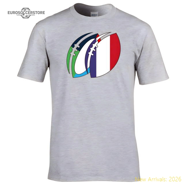 France Rugby Ball T-Shirt-Football Shirts Shop