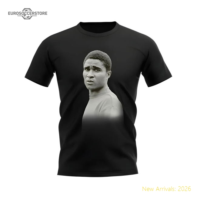 Eusebio Portugal Legend T-Shirt (Black)-Football Shirts Shop
